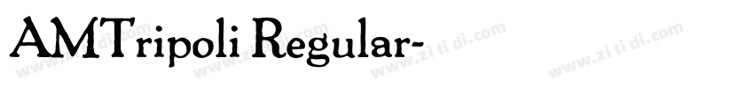 AMTripoli Regular字体转换